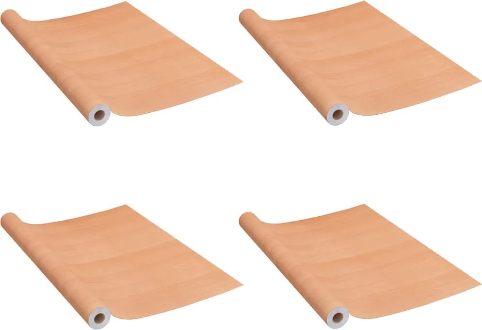 vidaXL 2 db japán tölgyszínű öntapadó PVC ajtófólia 500 x 90 cm