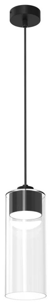 Csillár zsinóron CLARISSA 1xGX53/12W/230V fekete