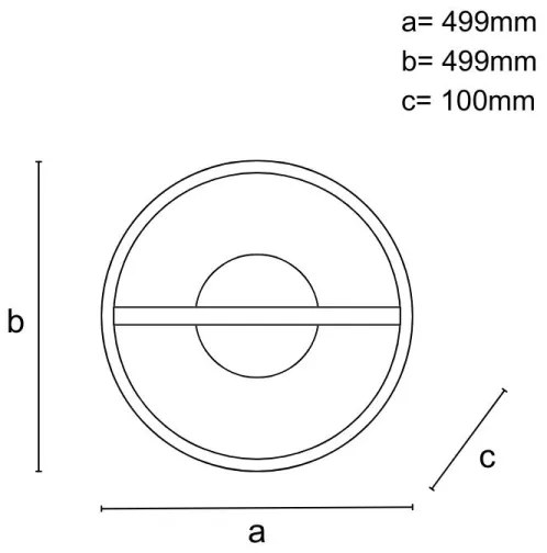 LED Dimmelhető mennyezeti lámpa LED/60W/230V 3000-6500K + távirányítás