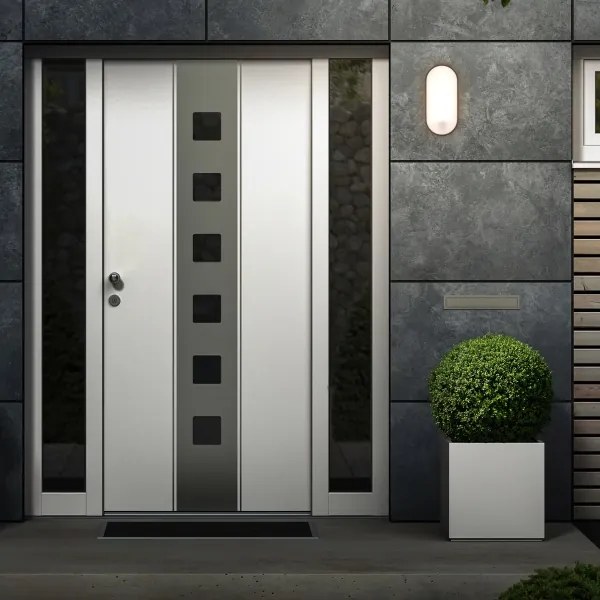 Brilo - LED kültéri fali lámpatest mozgásérzékelővel RUCH LED/12W/230V IP65 fekete