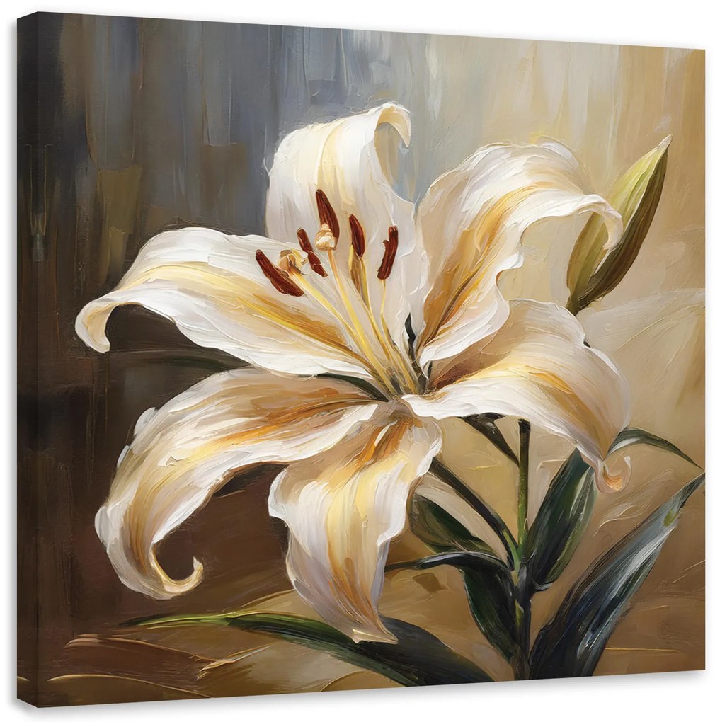 Gario Vászonkép Festett liliom virág Méret: 40 x 40 cm