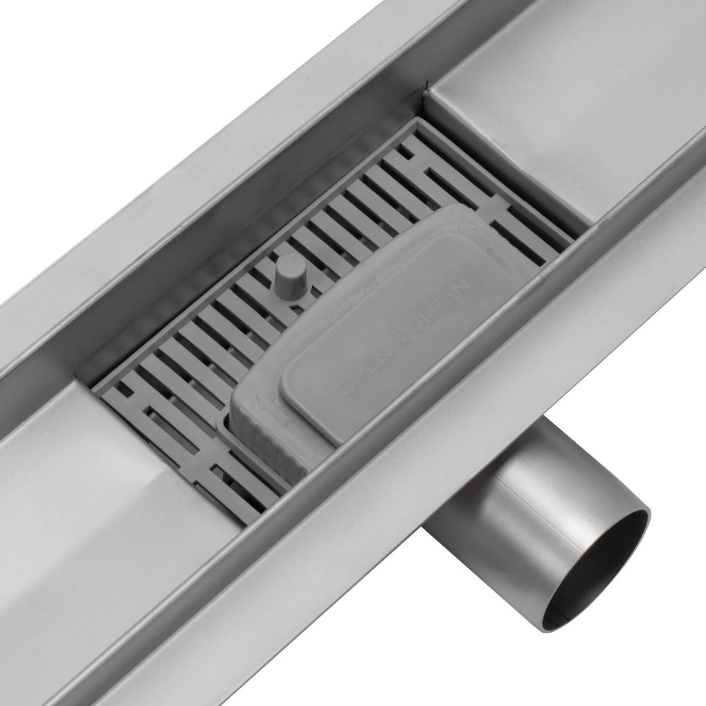 Lineáris lefolyó REA PURE NEO NICKEL BRUSH INOX 60
