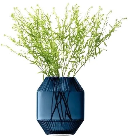 LSA International Rotunda váza, h.20 cm, zafír - LSA nemzetközi