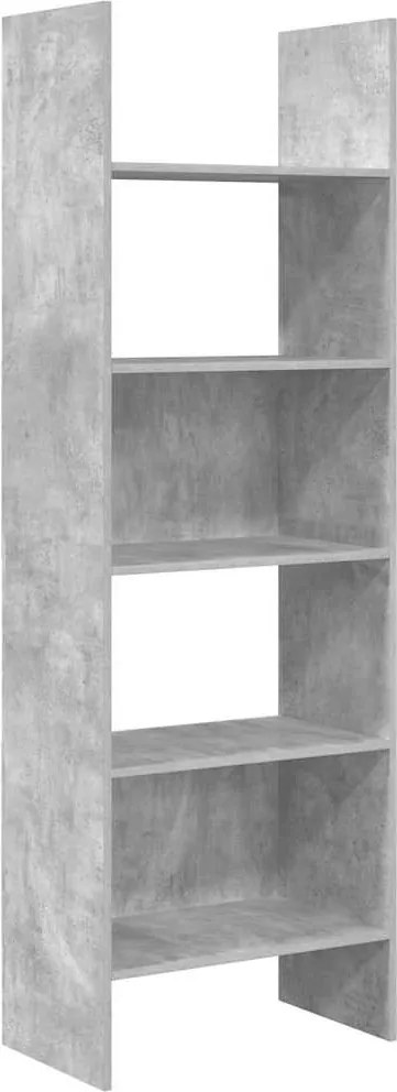 vidaXL betonszürke szerelt fa könyvszekrény 60 x 35 x 180 cm
