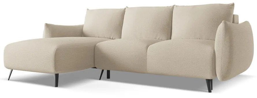 Bézs sarokkanapé (bal oldali) Malie – Makamii