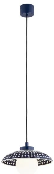 Argon 8948 - BOLL kábellel függesztett csillár 1xG9/6W/230V kék