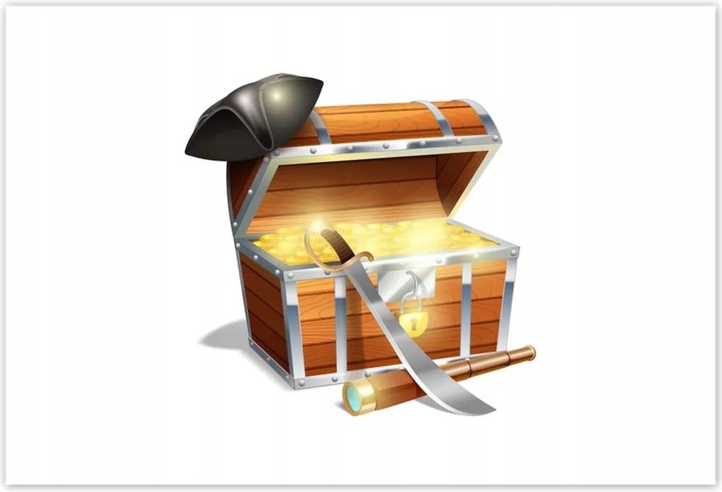 Poszterek 185x125 Kalóz kincse gyerekeknek