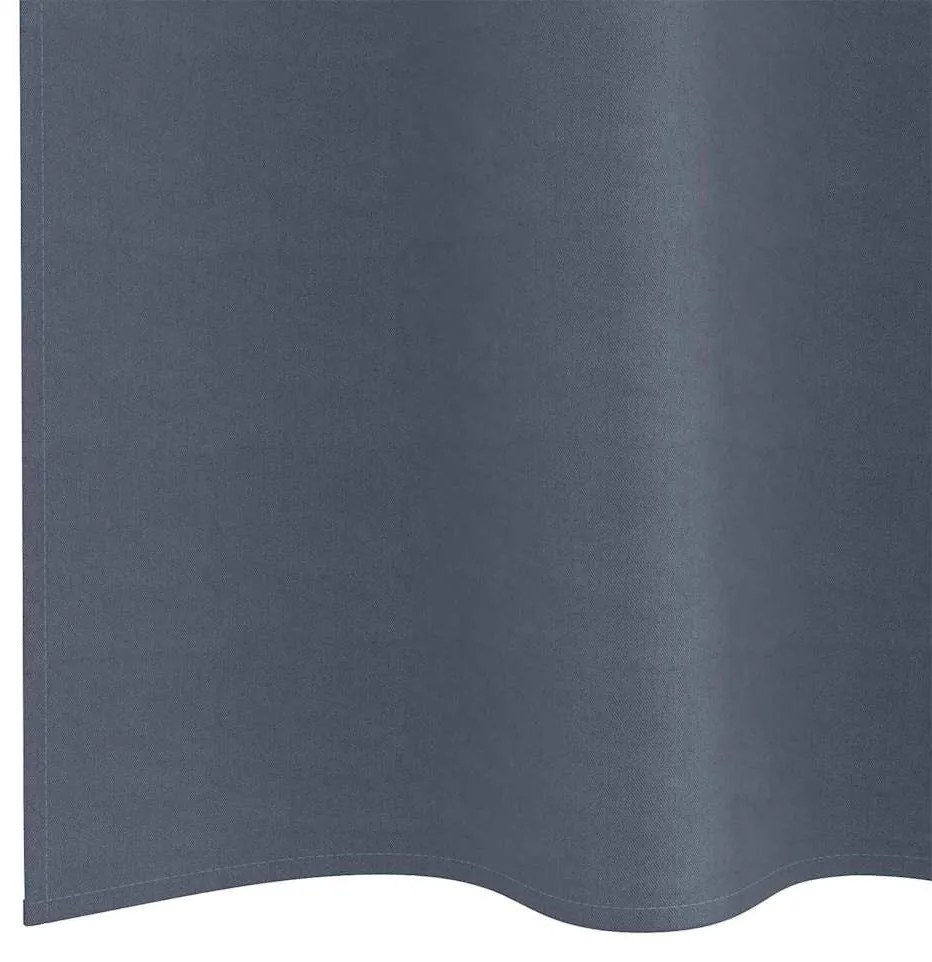 Függönyök 2 pcs Antracitszürke 245 x 140 cm Poliészter