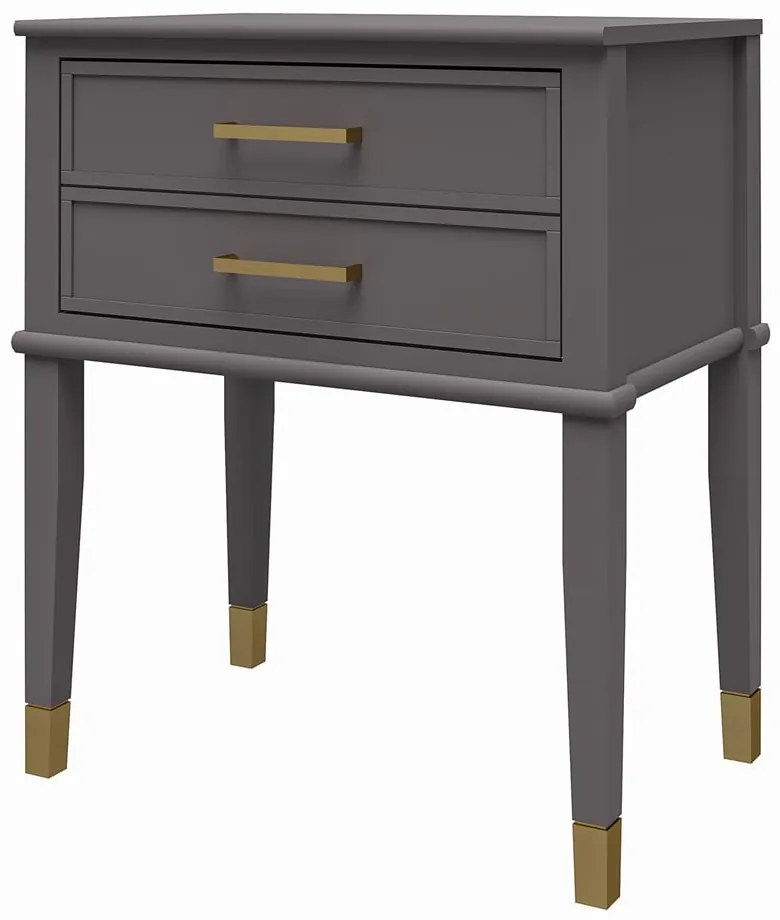 Sötétszürke éjjeliszekrény Westerleigh – CosmoLiving by Cosmopolitan