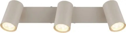Globo 57911-3SA Mennyezeti lámpa, fém homokszínű, fehér, forgatható/dönthető, HxSzxM: 410x60x120mm, 3x GU10 35W 230V izzók nélkül