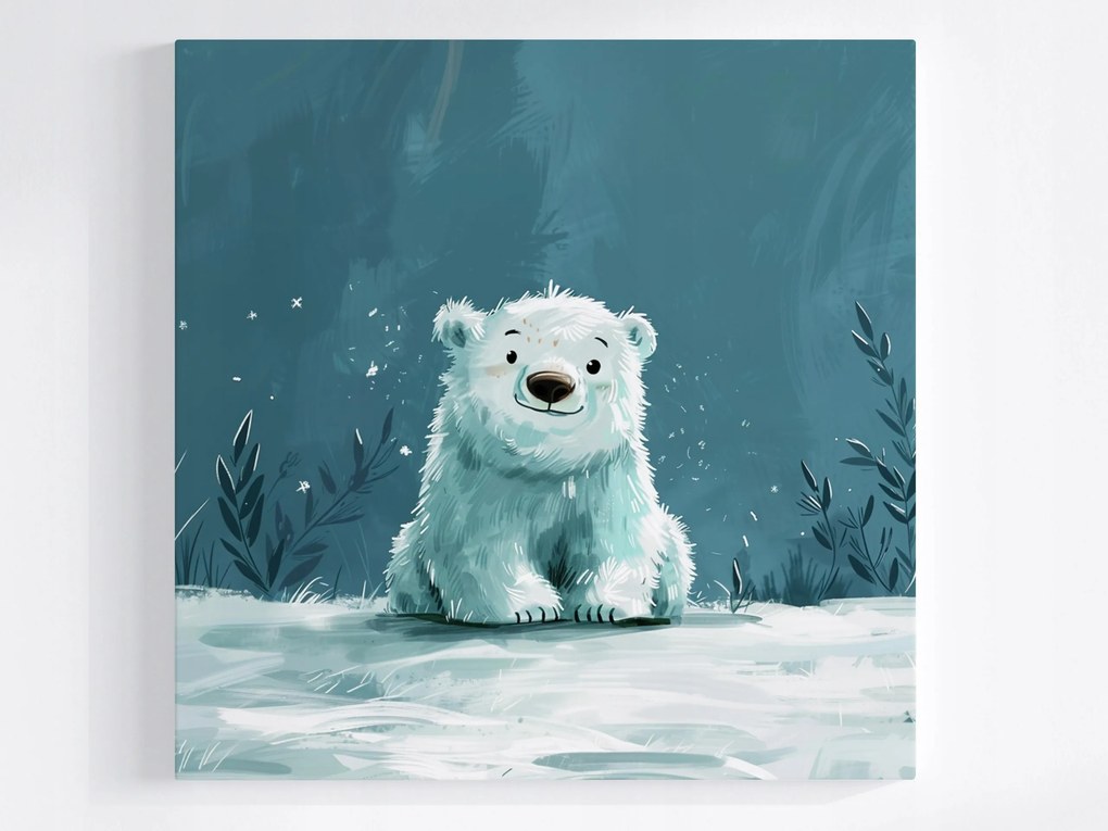 Canvas Vászonkép Kis Jegesmedve Mackó 40x40