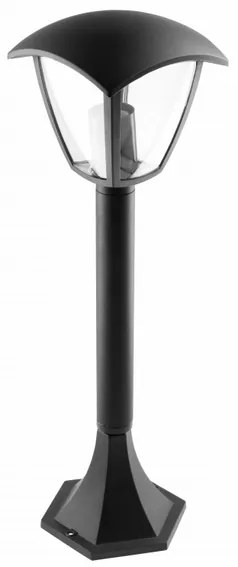 Lámpa Kerti lámpatest MARINA-P, E7, MAX. 20W, IP54, AC220-240V, 50-60Hz, oszlop, fekete