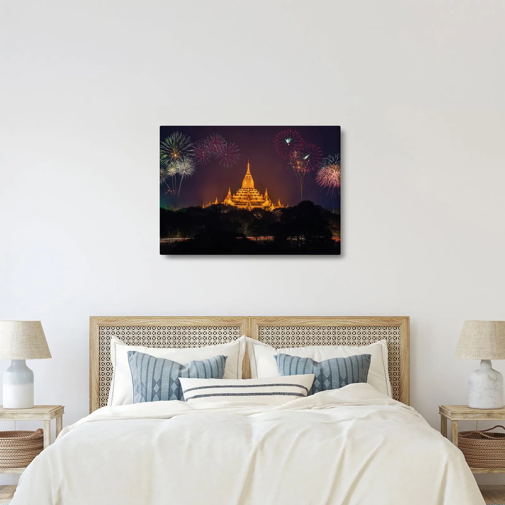 Ázsiai tűzijáték képe (70x50 cm)