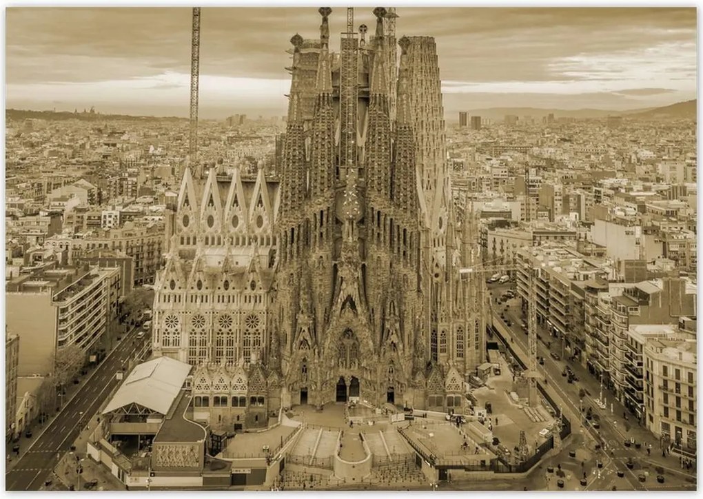 Poszterek 100x70 Napsütéses nap Barcelona