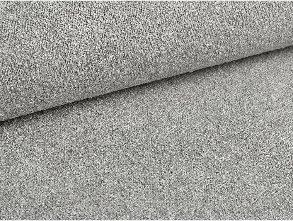 Szürke kárpitozott ágyneműtartós franciaágy ágyráccsal 200x200 cm Eric – Micadoni