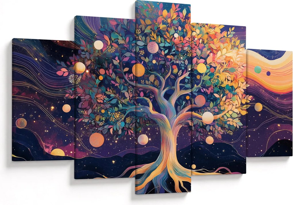 Kép – Lila fa tele energiával (150x105 cm)