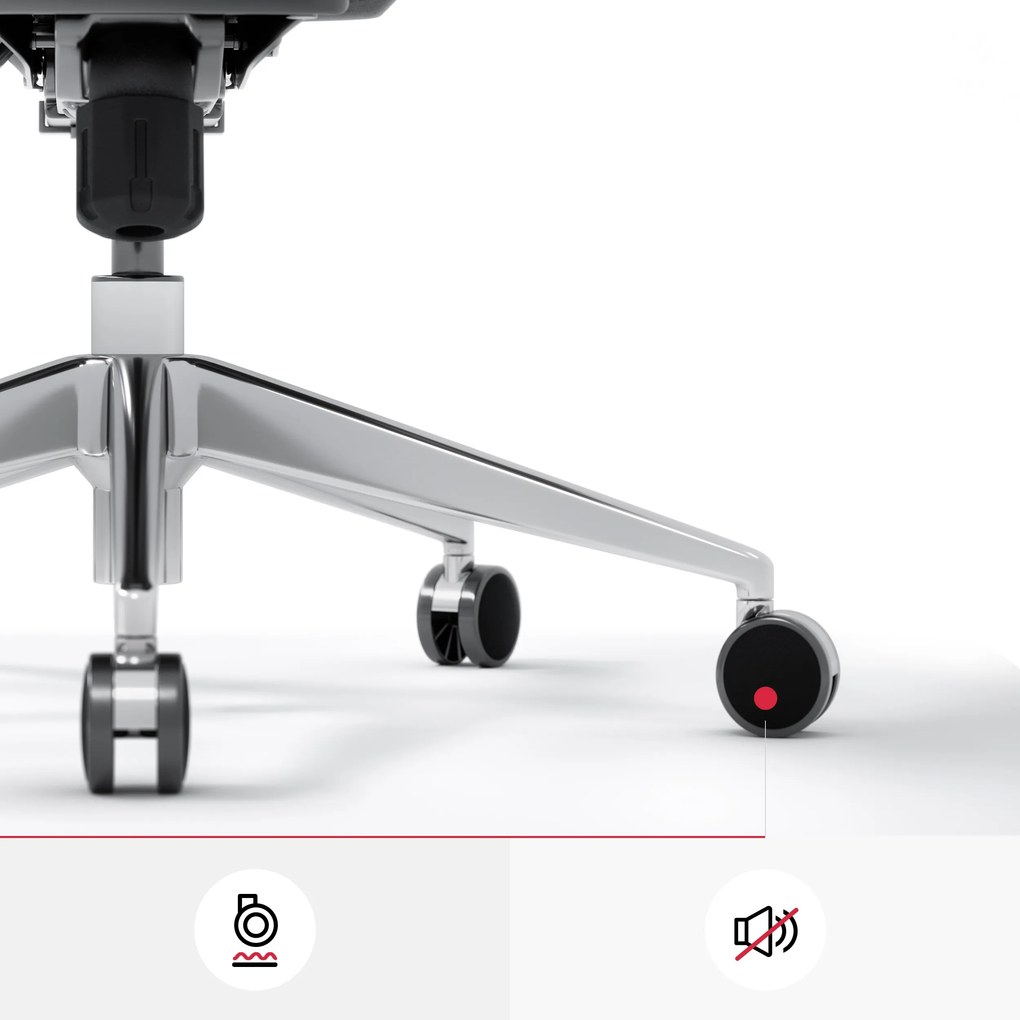 Ergonomikus hálós irodai szék, fekete-szürke: Diablo V-Basic