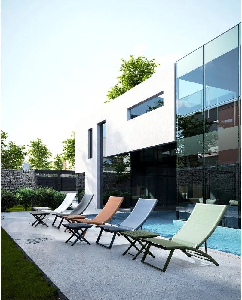 Alumínium kerti dohányzóasztal 43x44 cm Taylor – Bizzotto