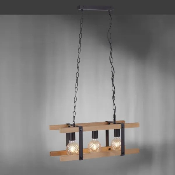 Leuchten Direkt 15683-79 - Csillár láncon EDITH 3xE27/60W/230V