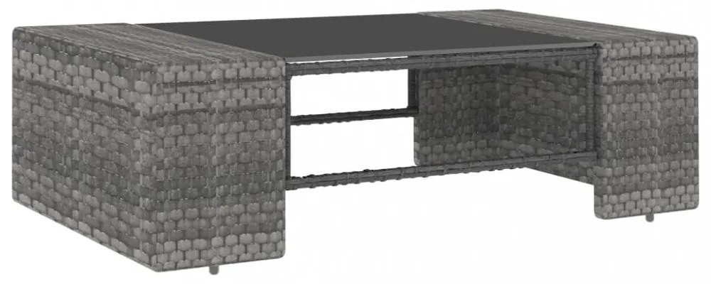 9 részes szürke polyrattan kerti ülőgarnitúra