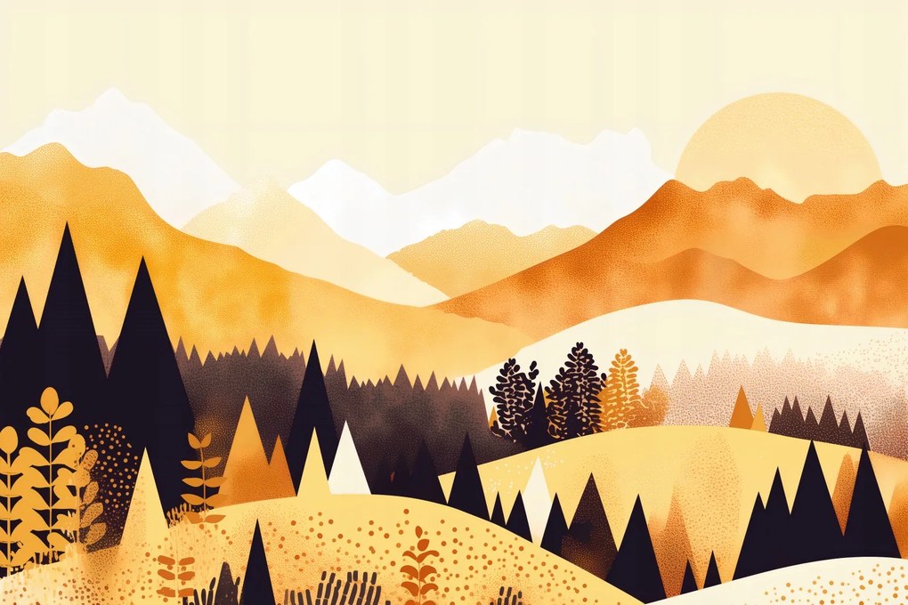 Poszter 45x30cm Arany Nyugat virágzásban