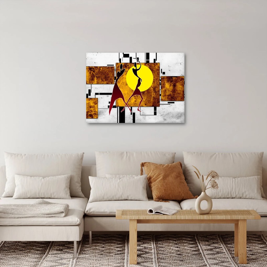 Egy őskori festmény képe (70x50 cm)