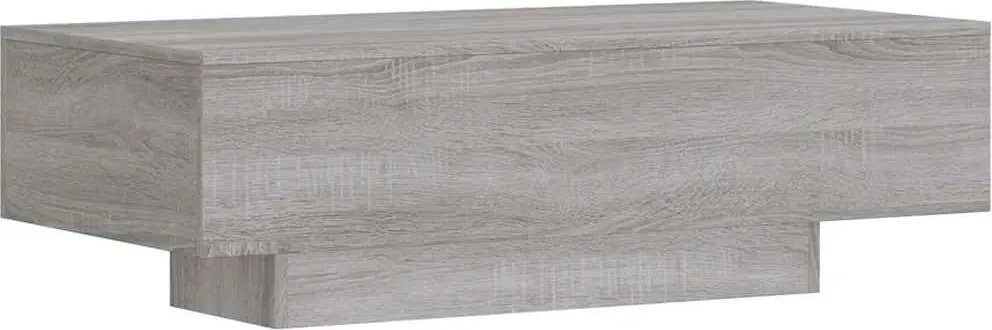 vidaXL szürke sonoma szerelt fa dohányzóasztal 100x49,5x31 cm