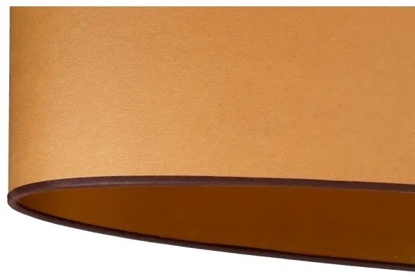 Duolla - Felületre szerelhető csillár OVAL VEGAN 1xE27/15W/230V barna