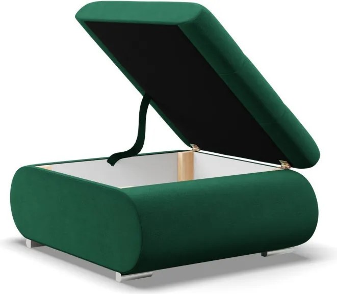 Tokio puff, bársony, zöld