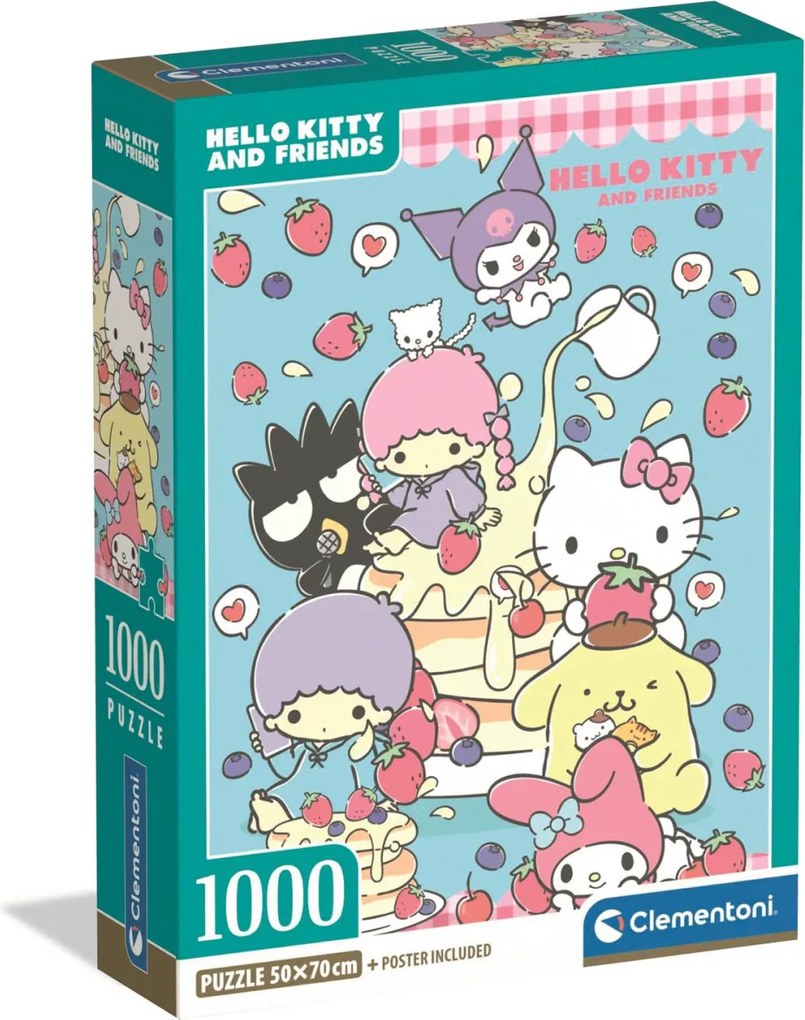 Hello Kitty Pancake 1000 db-os Compact puzzle Clementoni