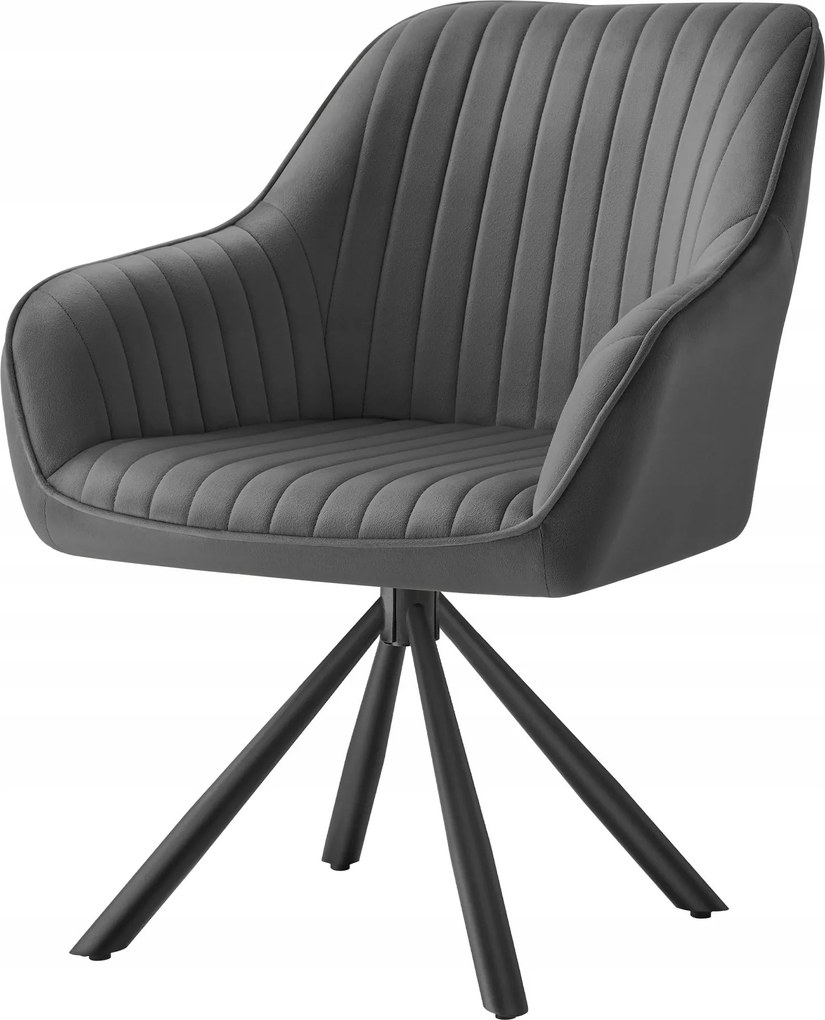 Szürke Kárpitozott Forgószék étkező irodába karfával