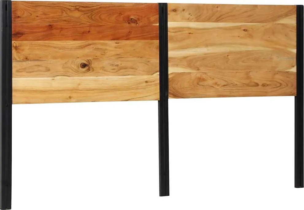 vidaXL tömör fa akác és vas fejtámla 180 cm