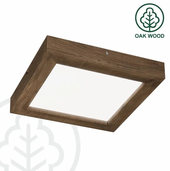 Brilagi-LED állítható fényű WOODY FRAME LED/24W/230V tölgy 30x30 cm IP44 + DO