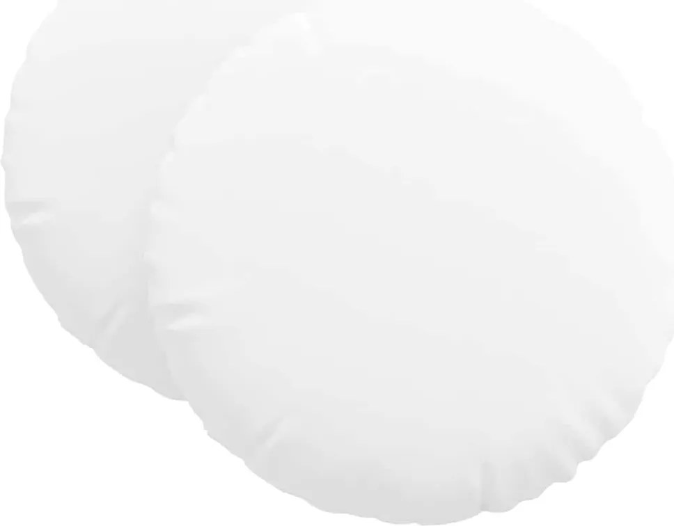 vidaXL Ülőpárnák 2 pcs Fehér Ø80 x 29 cm szövet