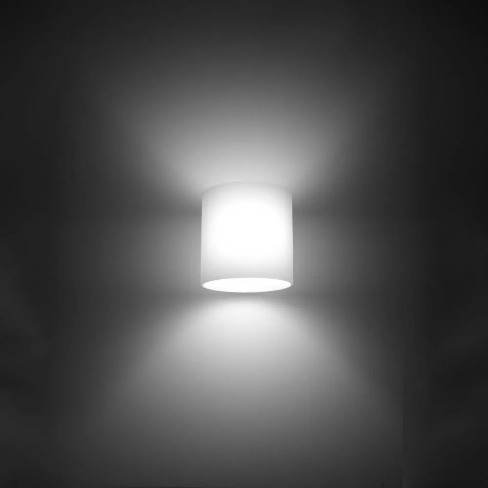 Fehér fali lámpa ø 10 cm Gino – Sollux