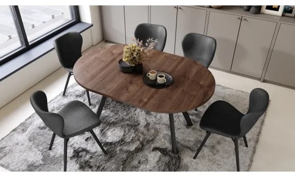 Étkezőasztal ARTUR tölgy/fekete