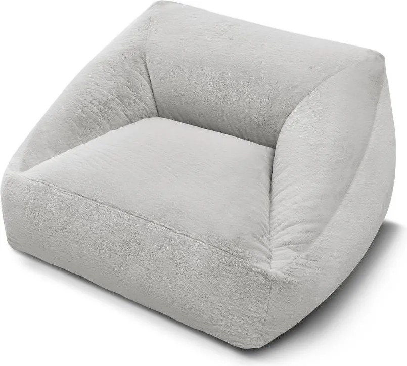 Világosszürke műszőrme babzsákfotel Lilibet – Bobochic Paris