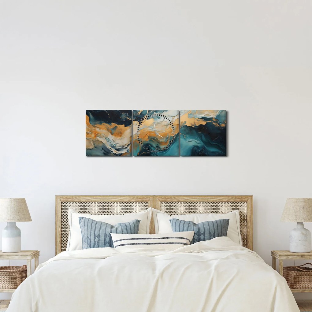 Kép - Absztrakció (órával) (90x30 cm)