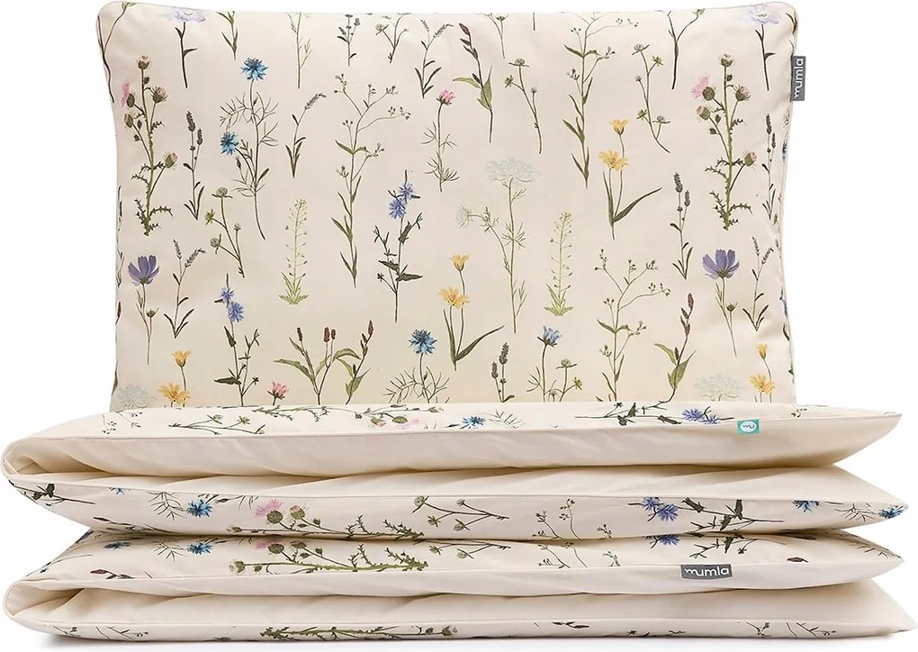 Vadregényes rét ágyneműhuzat: 200x200 cm 2x 80x70 cm Mumla