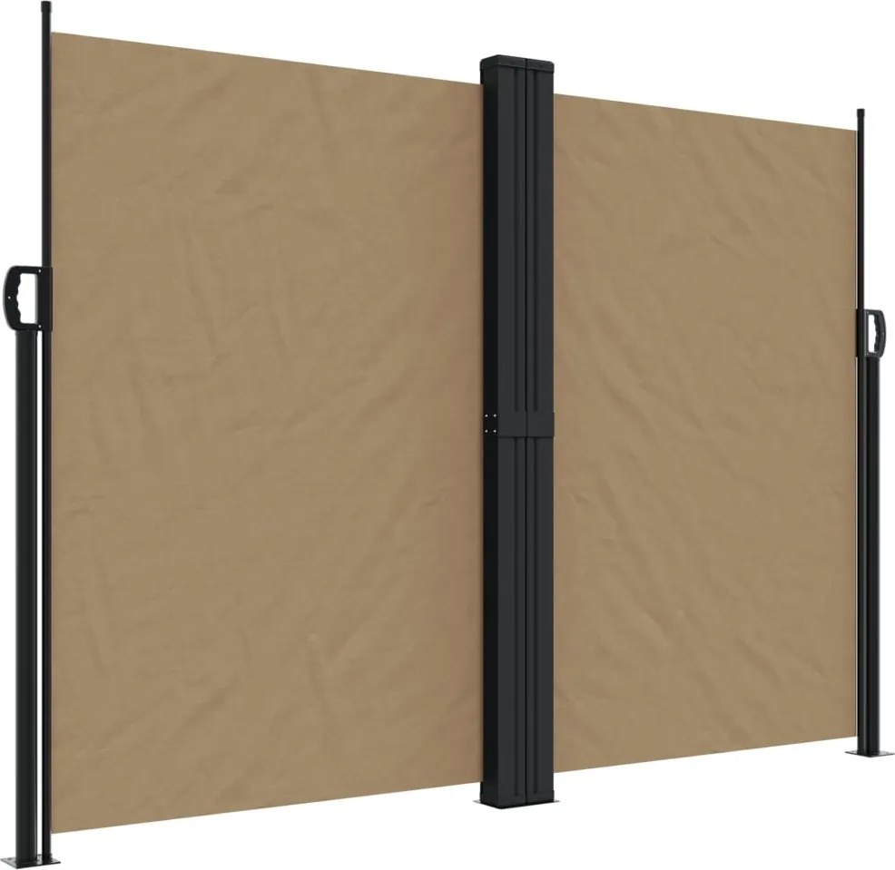 vidaXL tópszínű behúzható oldalsó napellenző 180 x 1200 cm