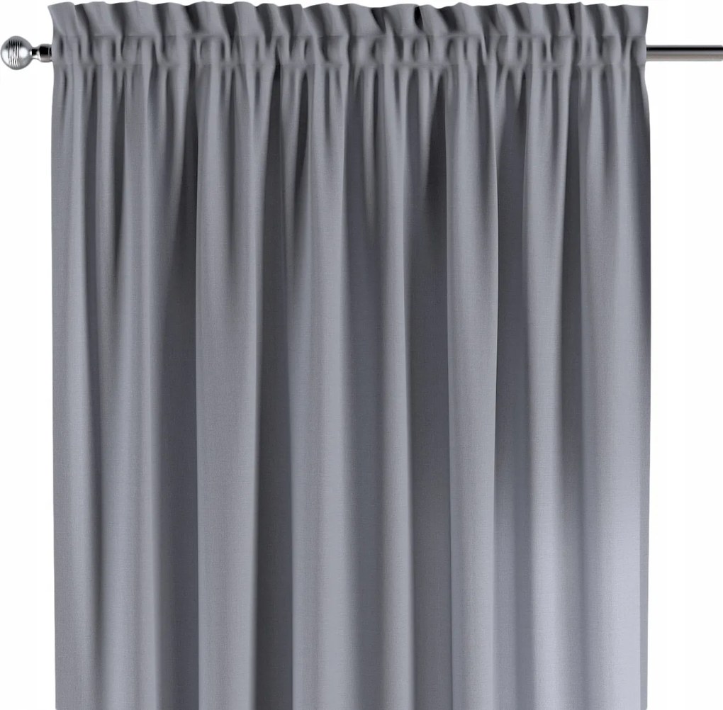 Csatornafüggöny frufruval 1 db 130x245cm szürke