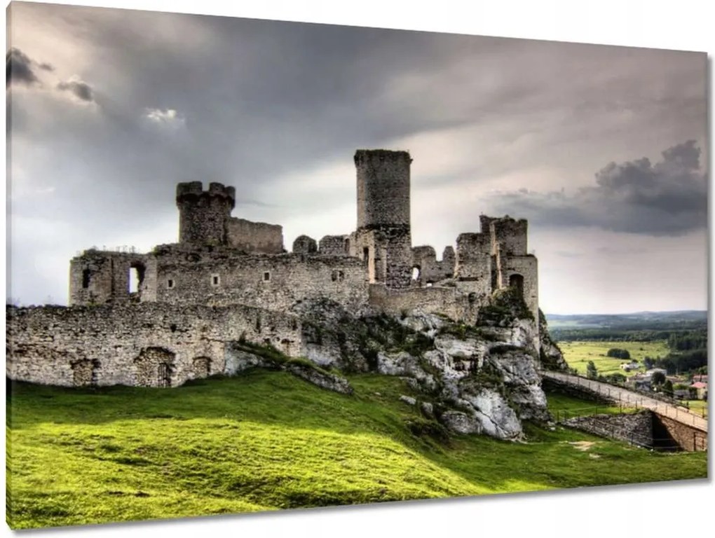 Festmények 120x80 Kastély a Kertvárosban