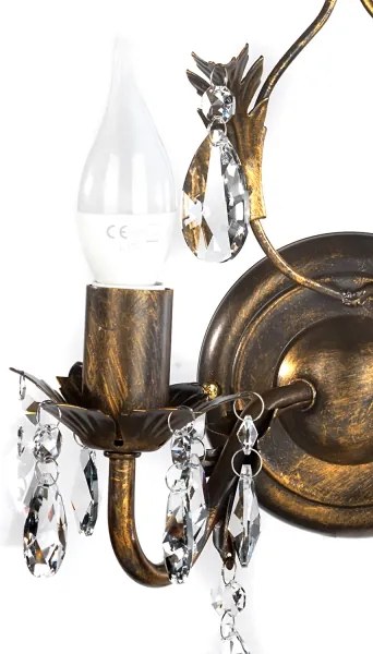 ONLI - Fali lámpa TERESA 2xE14/6W/230V bronz