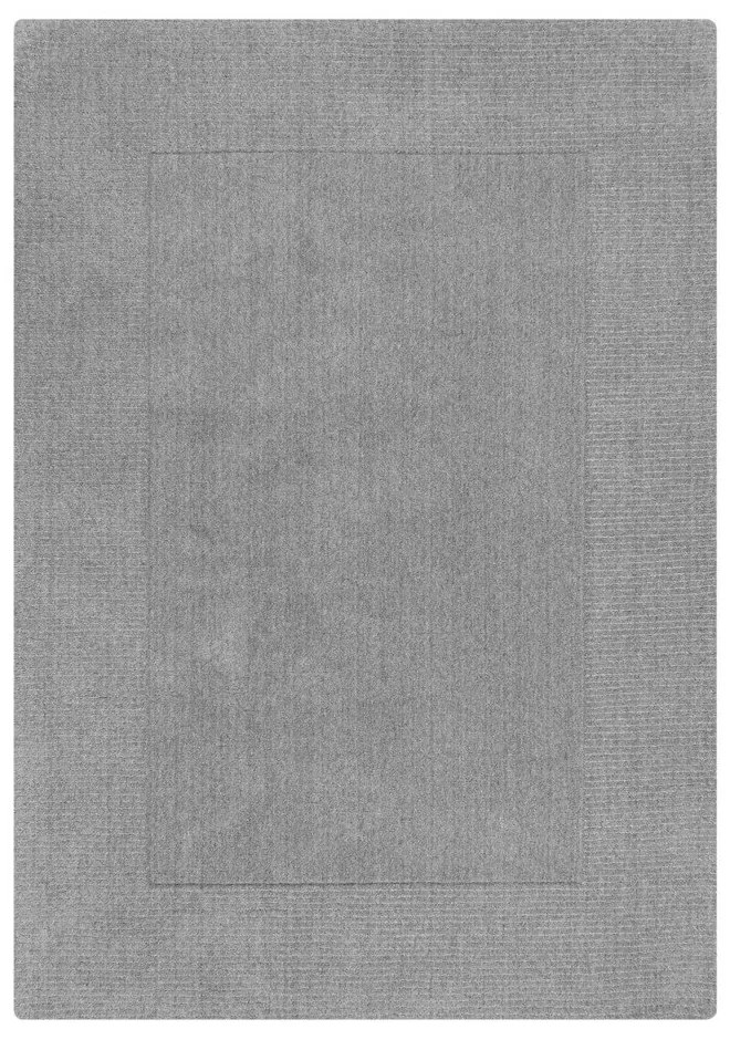 Szürkésbézs kézi szövésű gyapjú szőnyeg 160x230 cm Border – Flair Rugs