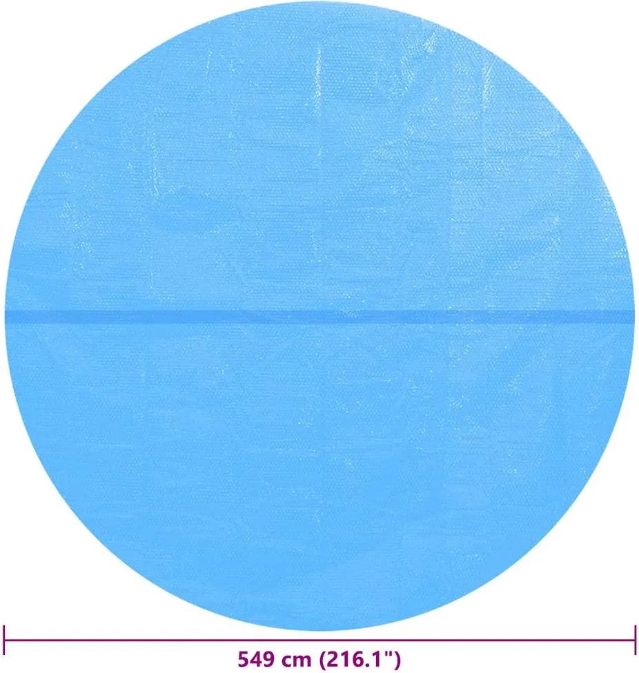 Kerek medence borító 549 cm PE kék