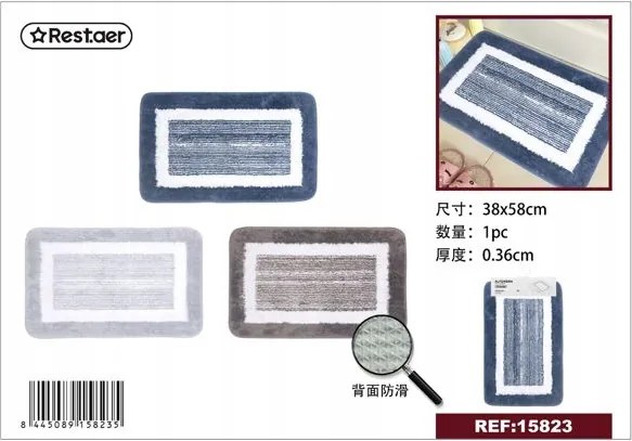 Fürdőszobaszőnyeg 38x58 cm, modern mintával