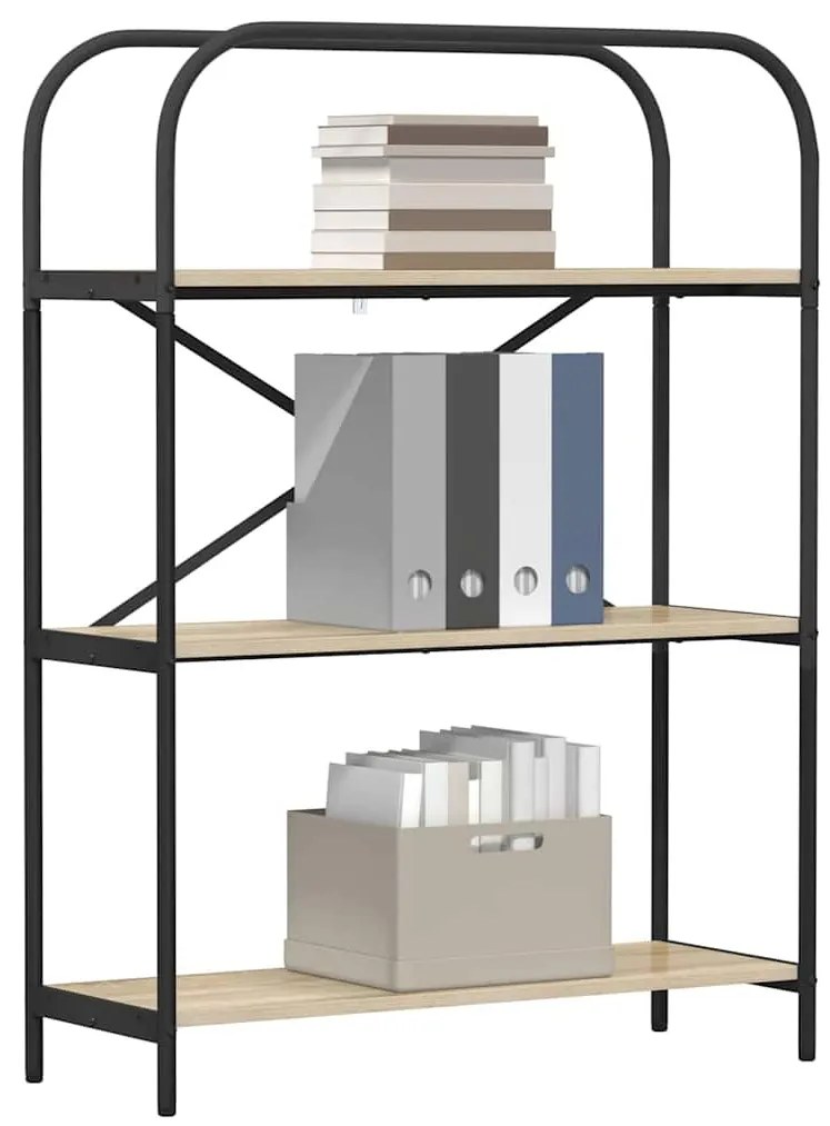 Könyvespolc sonoma tölgy 80 x 30 x 109 cm Faanyag