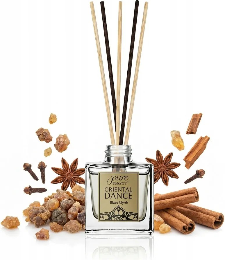 Mirra Orientális aroma diffúzor 75 ml pálcikákkal – Pure Essence