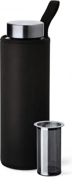 Üveg vizespalack neoprénnel és szűrővel, Simax 1000 ml, italospalack