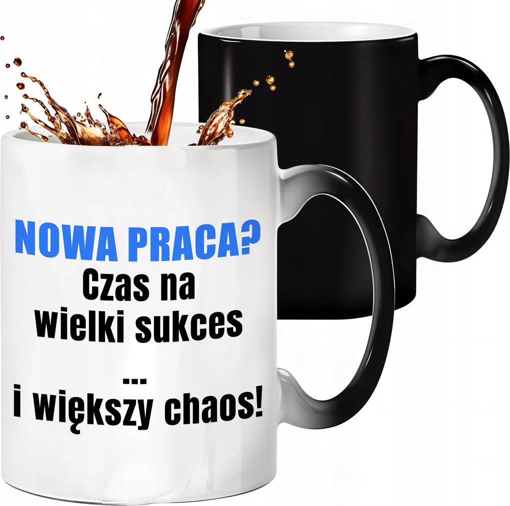 Mágikus Bögre Fekete Matt Új Munka? Nagy Siker Ajándék Munkahelyre